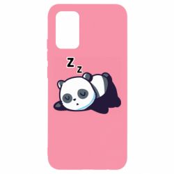 Чехол для Samsung A02s/M02s Cute panda sleeping - PrintSalon