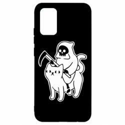 Чохол для Samsung A02s/M02s Death and cat - PrintSalon
