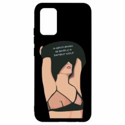 Чехол для Samsung A02s/M02s Gentleman Is Simply A Patient Wolf - PrintSalon