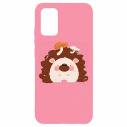 Чехол для Samsung A02s/M02s Hedgehog with mushrooms - PrintSalon