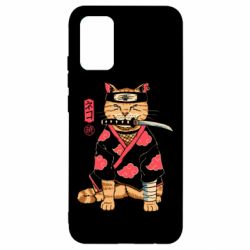 Чехол для Samsung A02s/M02s Japanese Akatsuki cat - PrintSalon