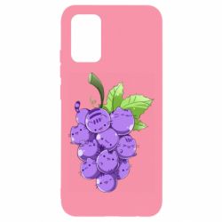 Чехол для Samsung A02s/M02s Кот-виноград - PrintSalon