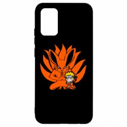 Чехол для Samsung A02s/M02s Kurama And Naruto - PrintSalon