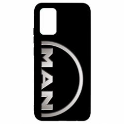 Чехол для Samsung A02s/M02s Man metallic logo - PrintSalon