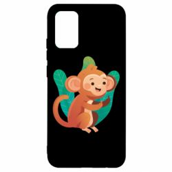 Чехол для Samsung A02s/M02s Monkey. Fuck You - PrintSalon