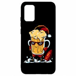 Чехол для Samsung A02s/M02s New Year's beer - PrintSalon