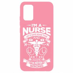 Чехол для Samsung A02s/M02s Nurse I'm Never Wrong - PrintSalon