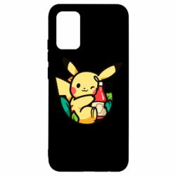 Чехол для Samsung A02s/M02s Pikachu with ketchup - PrintSalon