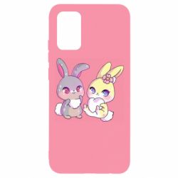 Чехол для Samsung A02s/M02s Rabbits In Love - PrintSalon