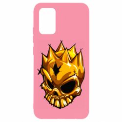 Чехол для Samsung A02s/M02s Standoff - Gold Skull - PrintSalon
