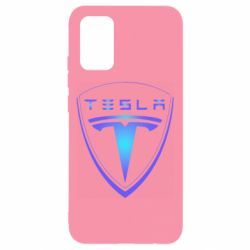 Чехол для Samsung A02s/M02s Tesla logo gradient - PrintSalon
