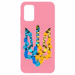 Чохол для Samsung A02s/M02s Тризуб квіти Україна - PrintSalon