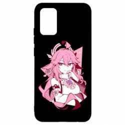 Чехол для Samsung A02s/M02s Yae Miko portrait - PrintSalon