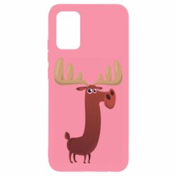 Чехол для Samsung A02s/M02s Забавный олень - PrintSalon