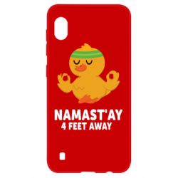 Чехол для Samsung A10 Duck Namast'ay Away - PrintSalon