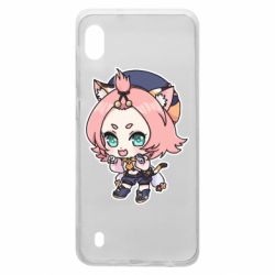 Чехол для Samsung A10 Genshin Impact chibi Diona - PrintSalon