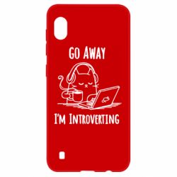 Чехол для Samsung A10 Go away i'm introverting - PrintSalon