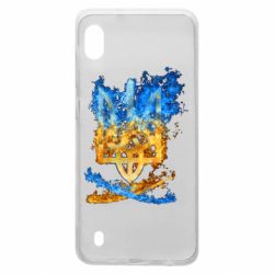 Чехол для Samsung A10 Горящий гербу Украины - PrintSalon