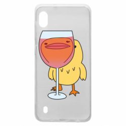 Чехол для Samsung A10 Качка і келих вина - PrintSalon