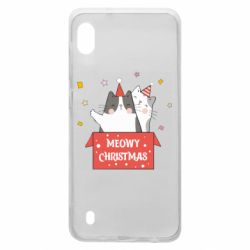 Чехол для Samsung A10 Meowy Christmas ( present box ) - PrintSalon