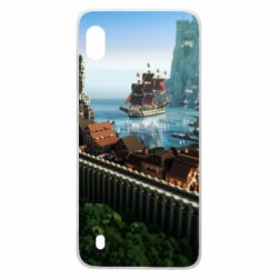 Чехол для Samsung A10 Minecraft beautiful town - PrintSalon