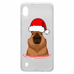 Чехол для Samsung A10 Новогодняя капибара - PrintSalon