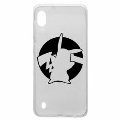 Чехол для Samsung A10 Pikachu silhouette - PrintSalon