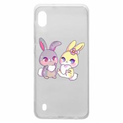 Чехол для Samsung A10 Rabbits In Love - PrintSalon