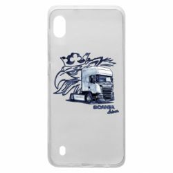 Чехол для Samsung A10 Scania watercolor art - PrintSalon