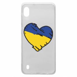 Чехол для Samsung A10 Украина сердце с царапинами - PrintSalon