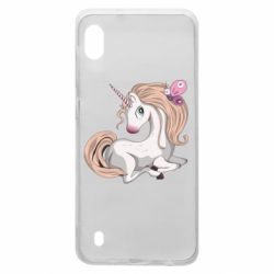 Чехол для Samsung A10 Unicorn with bow tie - PrintSalon