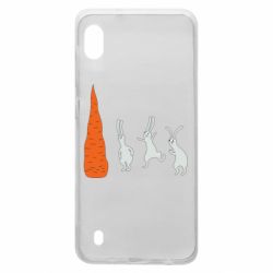 Чехол для Samsung A10 Зайцы возле морковки - PrintSalon