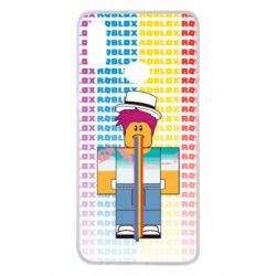 Чехол для Samsung A10s 3D Roblox Rainbow - PrintSalon