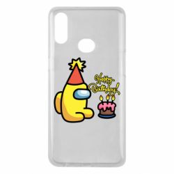 Чохол для Samsung A10s Among Us Happy Birthday - PrintSalon