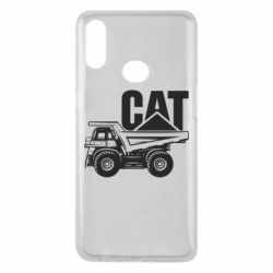 Чехол для Samsung A10s CAT logo and truck - PrintSalon