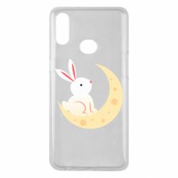 Чехол для Samsung A10s Cute rabbit on the moon - PrintSalon