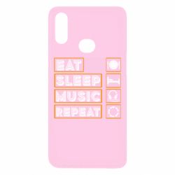 Чехол для Samsung A10s Eat sleep dj repeat. - PrintSalon