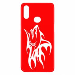 Чехол для Samsung A10s Flaming shark - PrintSalon