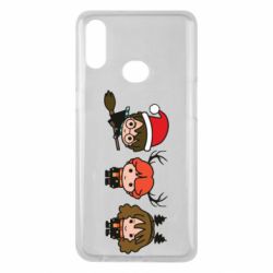 Чохол для Samsung A10s Гаррі Поттер та друзі новорічні - PrintSalon