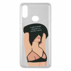 Чехол для Samsung A10s Gentleman Is Simply A Patient Wolf - PrintSalon