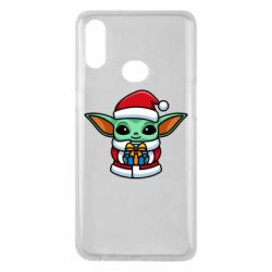 Чехол для Samsung A10s Grogu Santa Claus - PrintSalon