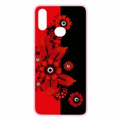 Чохол для Samsung A10s Червоні квіти - PrintSalon