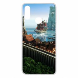 Чехол для Samsung A10s Minecraft beautiful town - PrintSalon