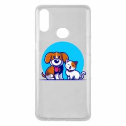 Чохол для Samsung A10s Пасик та котик