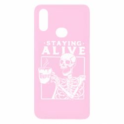 Чехол для Samsung A10s Staying alive with coffee - PrintSalon