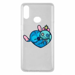 Чехол для Samsung A10s Стич с куклой - PrintSalon