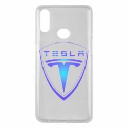 Чехол для Samsung A10s Tesla logo gradient - PrintSalon