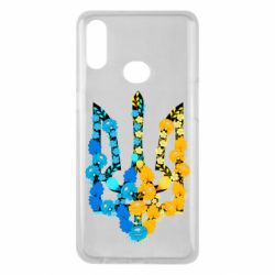 Чохол для Samsung A10s Тризуб квіти Україна - PrintSalon