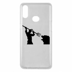 Чехол для Samsung A10s Тризубом по морде - PrintSalon