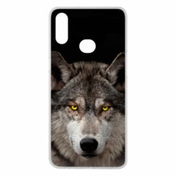 Чохол для Samsung A10s Wolf with yellow eyes - PrintSalon